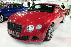 Bkk - Nov 28: Bentley Continental Gt Speed, Luxury Car,on Displa