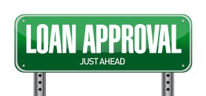 Loan Approval Road Sign Illustration