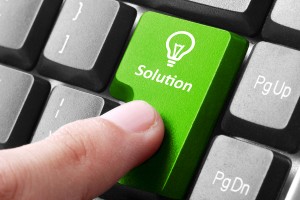Green Solution Button On The Keyboard