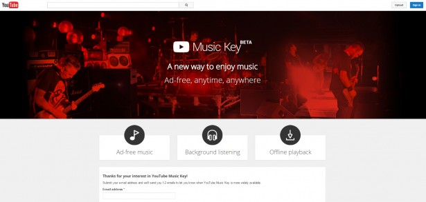 Youtube Music Key
